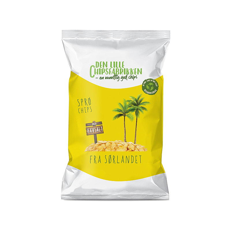 Potetchips 85 g, havsalt, Den lille chipsfabrikken
