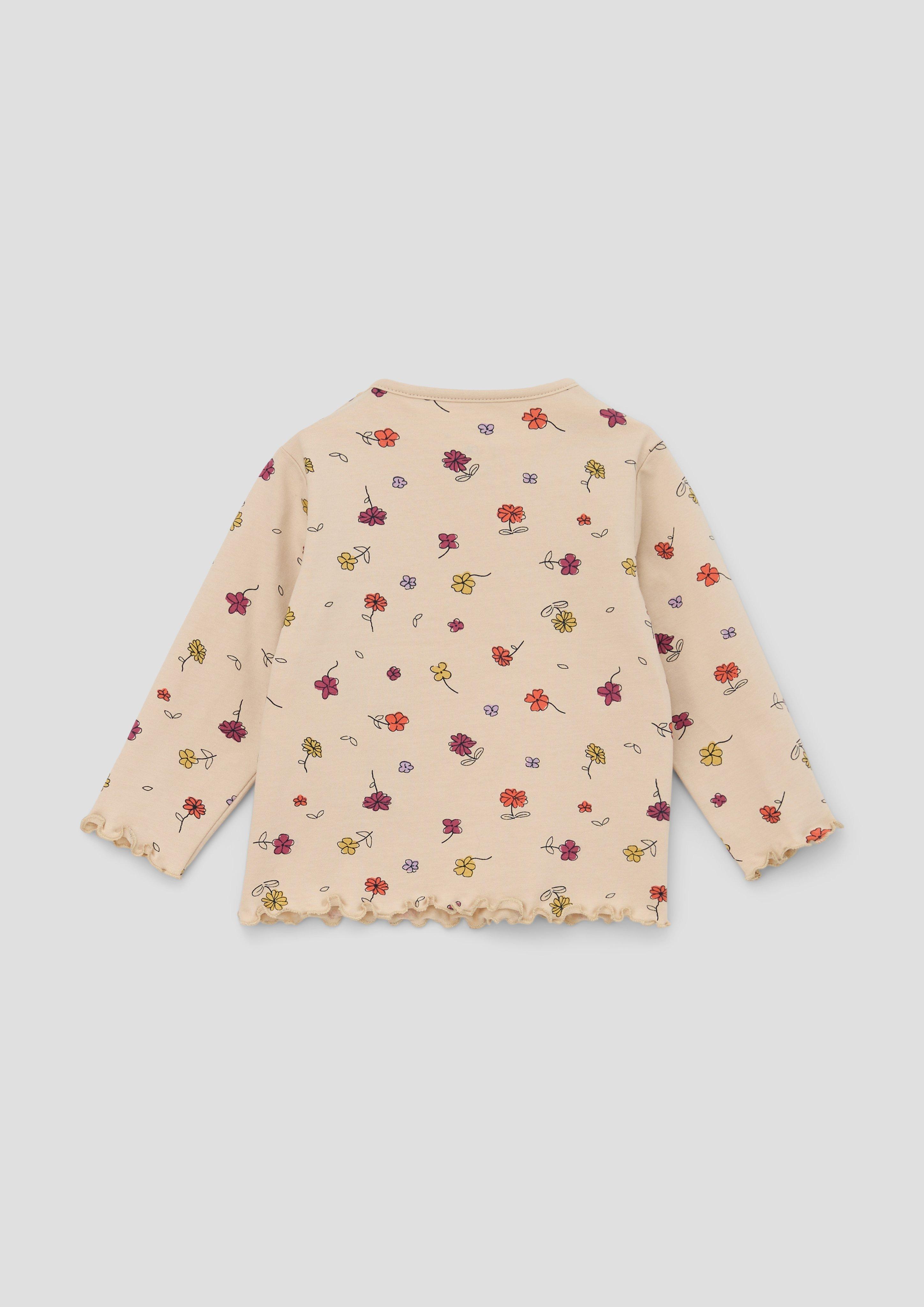 Longsleeve mit Bogenkante  2134438-81A1