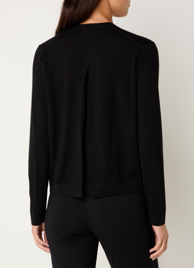Gilet Benetton in lana vergine a maglia fine con scollo a V