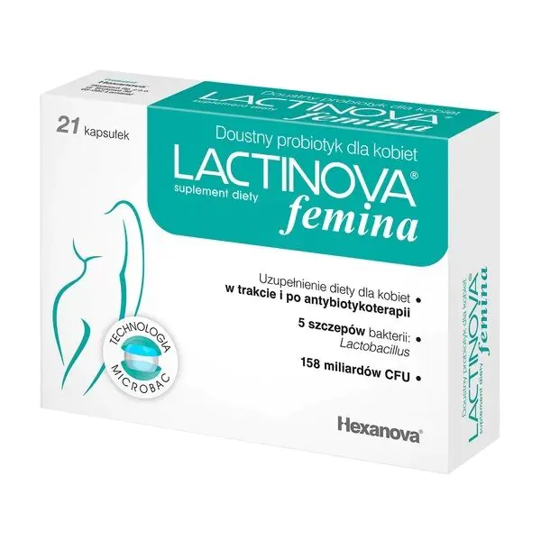 Lactinova Femina oralni probiotik za žene kapsule