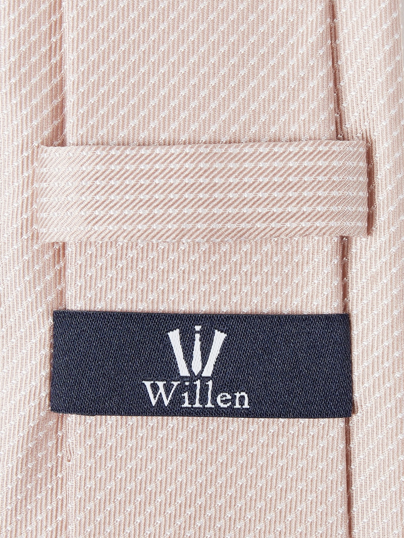 Seidenkrawatte mit Allover-Muster in beige