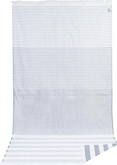 Kleinmann, Strandtuch, 100x 180 cm, blau gestreift