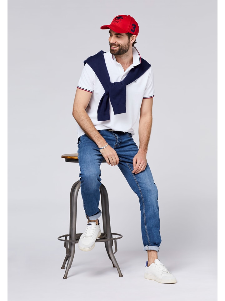 Polo Sylt Poloshirt in Weiß günstig kaufen