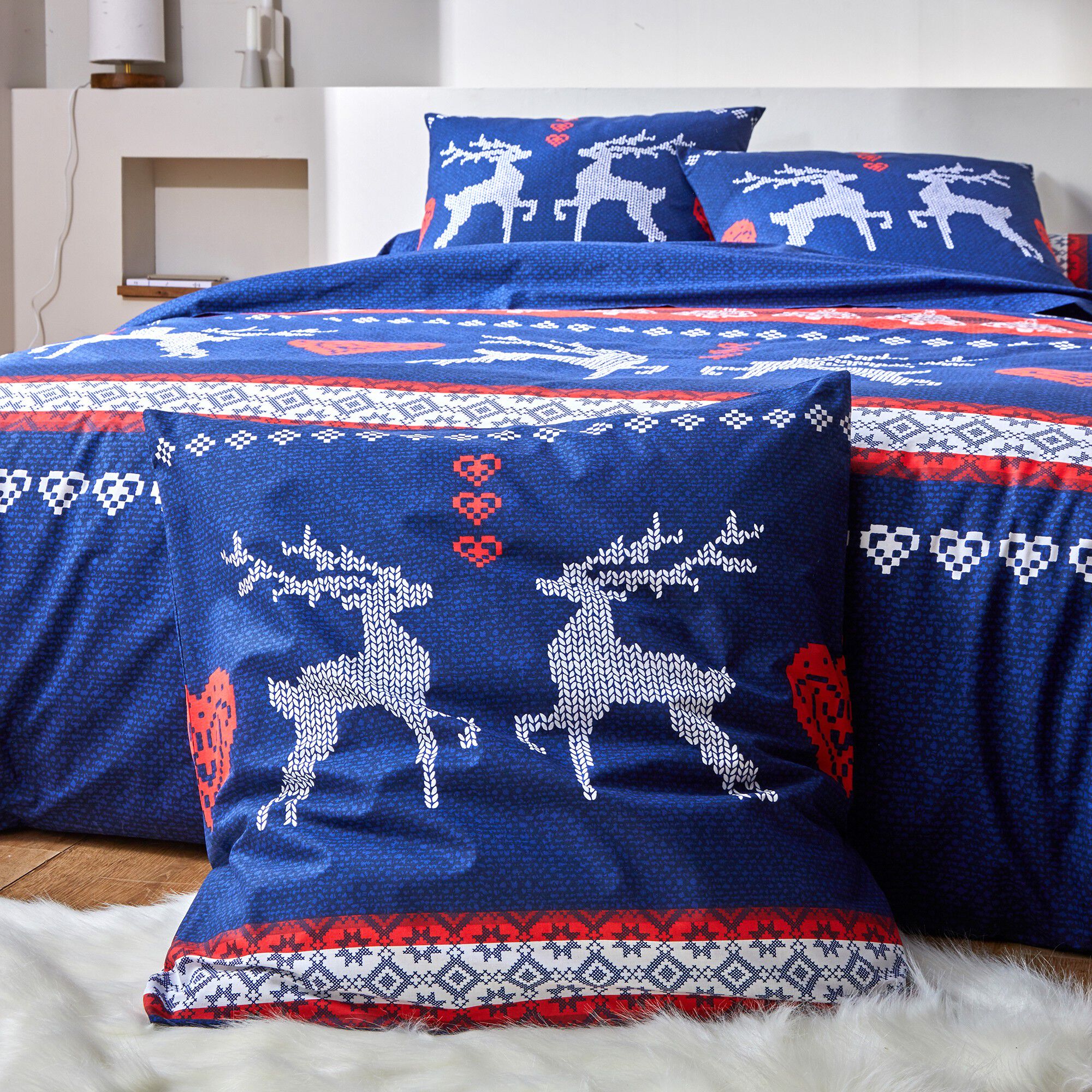 Linge de lit Cerfy en coton