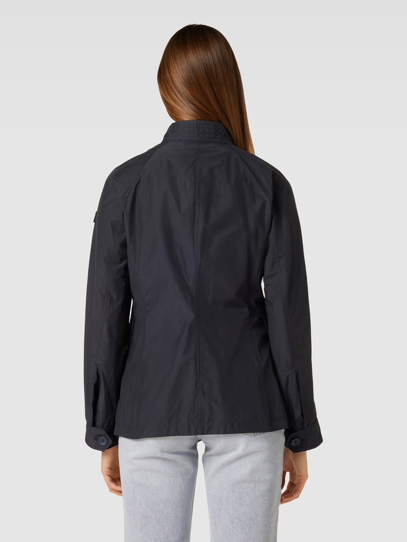 Jacke mit Pattentaschen Modell 'FASTAIA' in marineblau