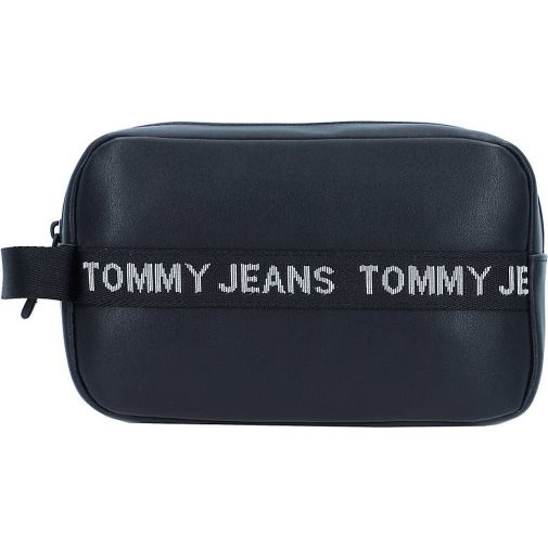 TOMMY-JEANS TJM Essential Kulturbeutel Leder 22 cm