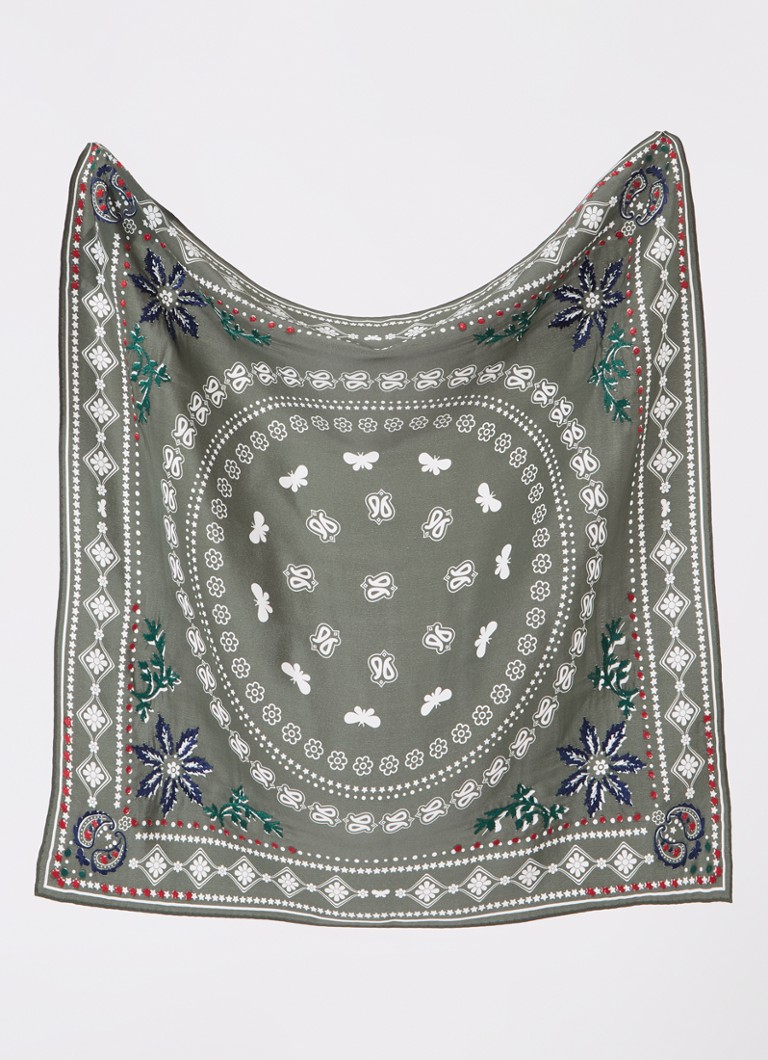 Zelma, eșarfă de mătase cu imprimeu MaxMara, 65 x 65 cm