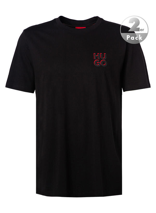 HUGO, T-Shirts, Baumwolle, schwarz