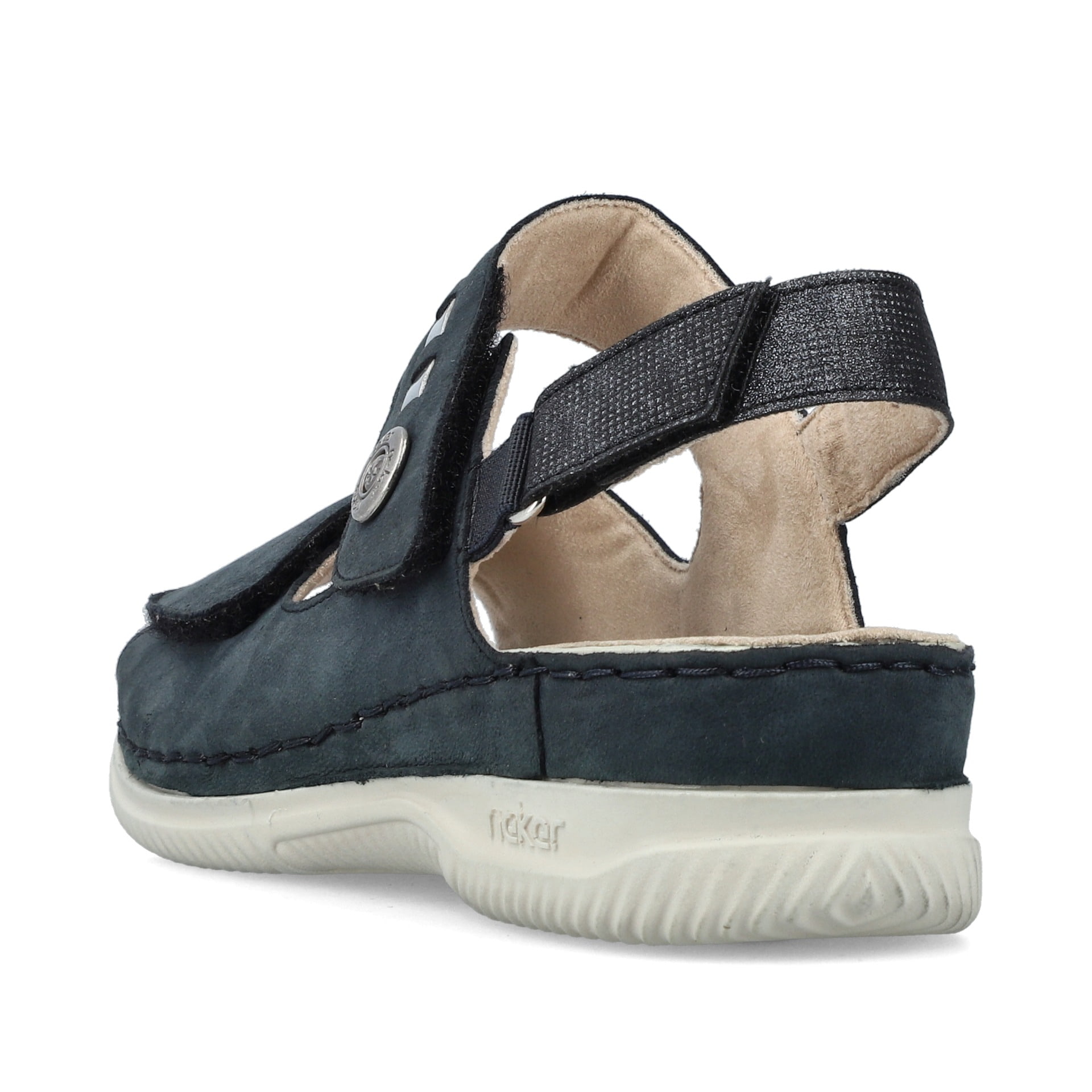 Rieker Damen Riemchensandalen stahlblau