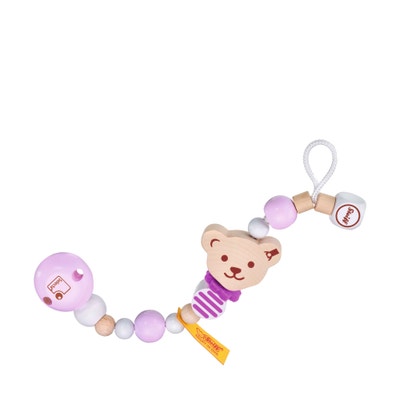 Steiff by Selecta® Schnullerkette, 21 cm, rosa