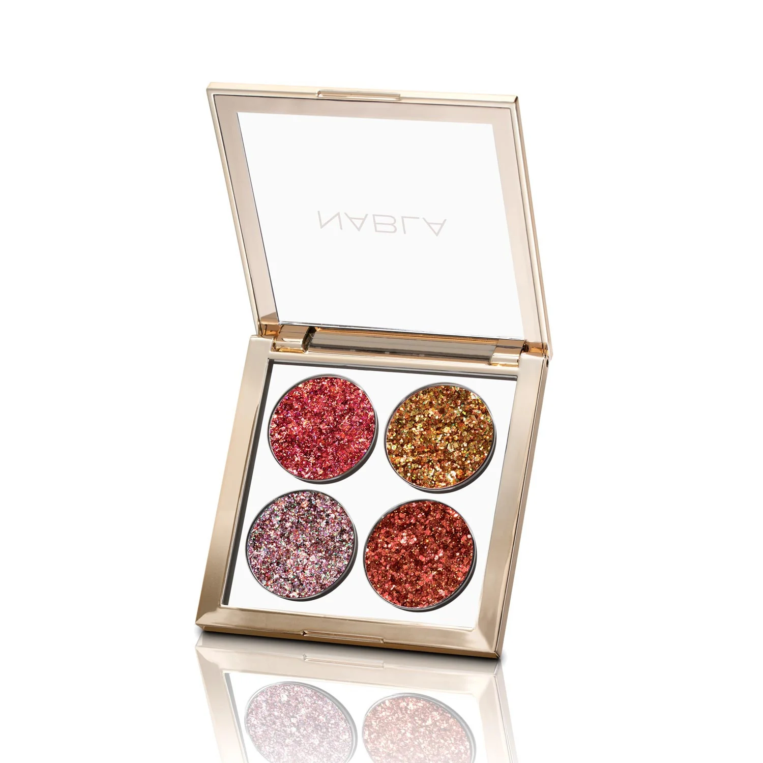 Viso Ruby Lights Glitter Palette - Palette viso, Palette occhi