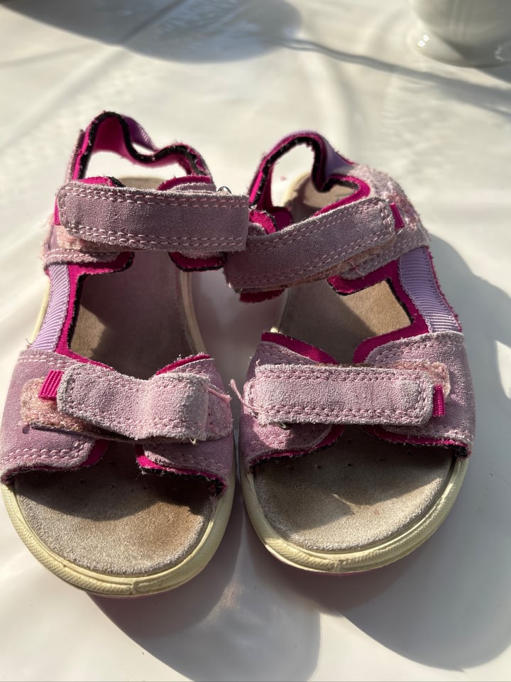lamino Leder-Sandalen in Pink günstig kaufen 30