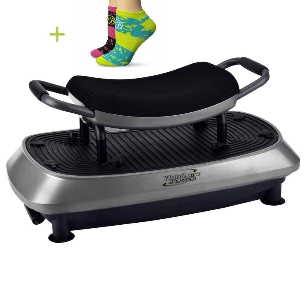 Joka Fit Vibrationsplatte Vibro Body Booster Vibration, Fitness + 2er Set Fitness-Socken, 200,00 W