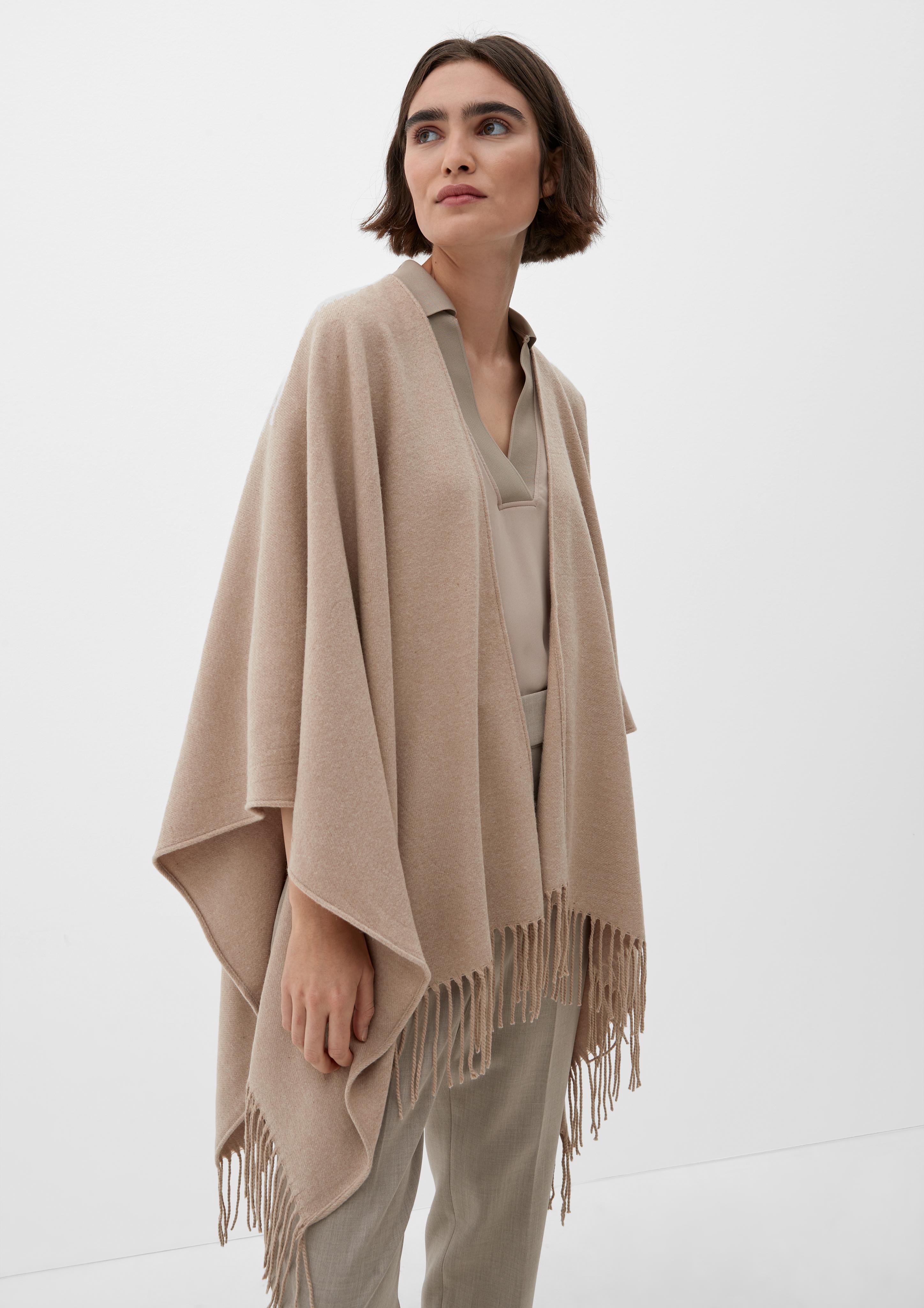 Poncho aus Viskosemix  2123619-8166