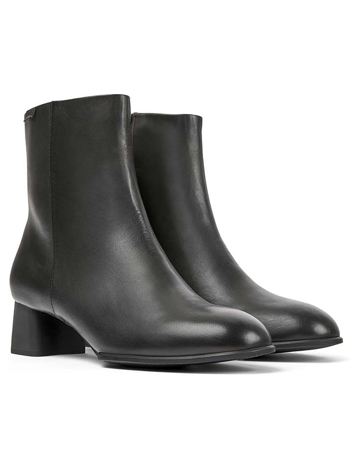 Camper Leder-Stiefeletten in Schwarz günstig kaufen
