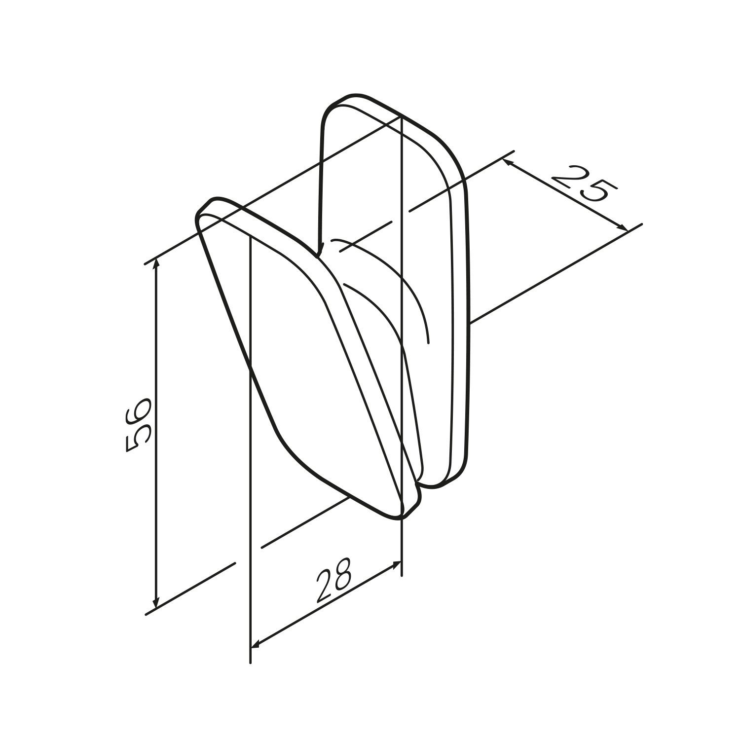 AM.PM Wandhaken Inspire 2.0 Zuverlässige und sichere Befestigung, Badezimmer, Küchen., Duschen, (1), Metall Struktur für Qualität, Langlebigkeit