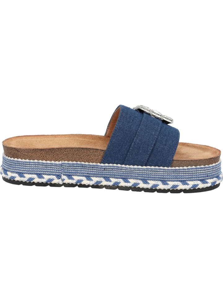 palado Plateau-Pantoletten in jeans günstig kaufen