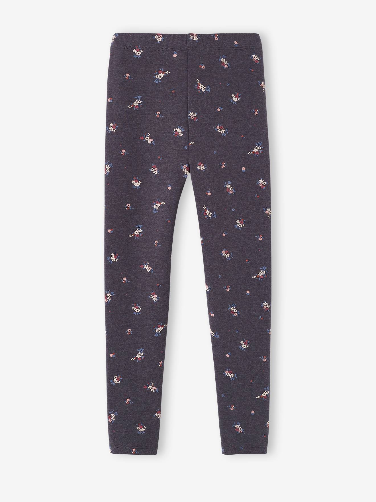 Legging fille imprimé vert de gris