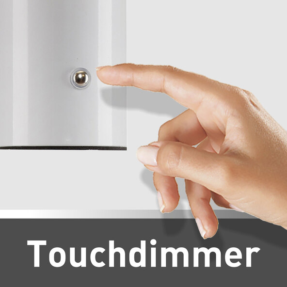LED-Akku-Tischleuchte Cremini, 2er Set, weiß