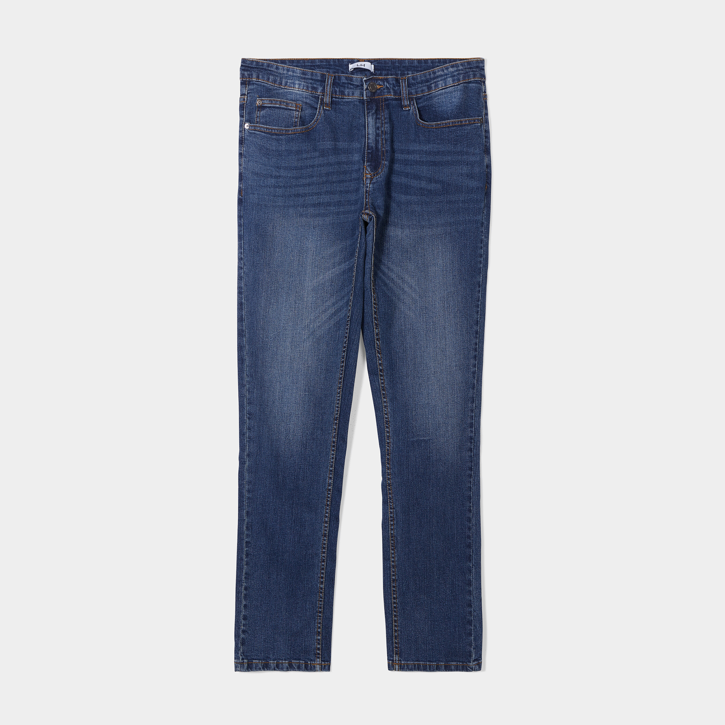 Jeans slim effet usé denim dirty homme | La Halle