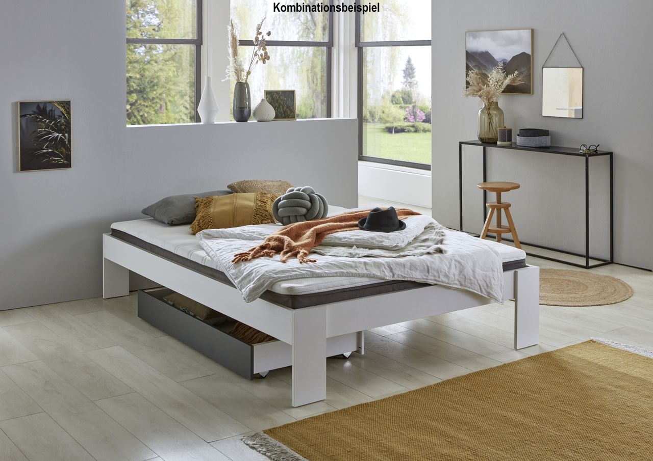 Relita Futonbett Lian, LF 140 x 200 cm, inkl. Rolllattenrost und Matratze