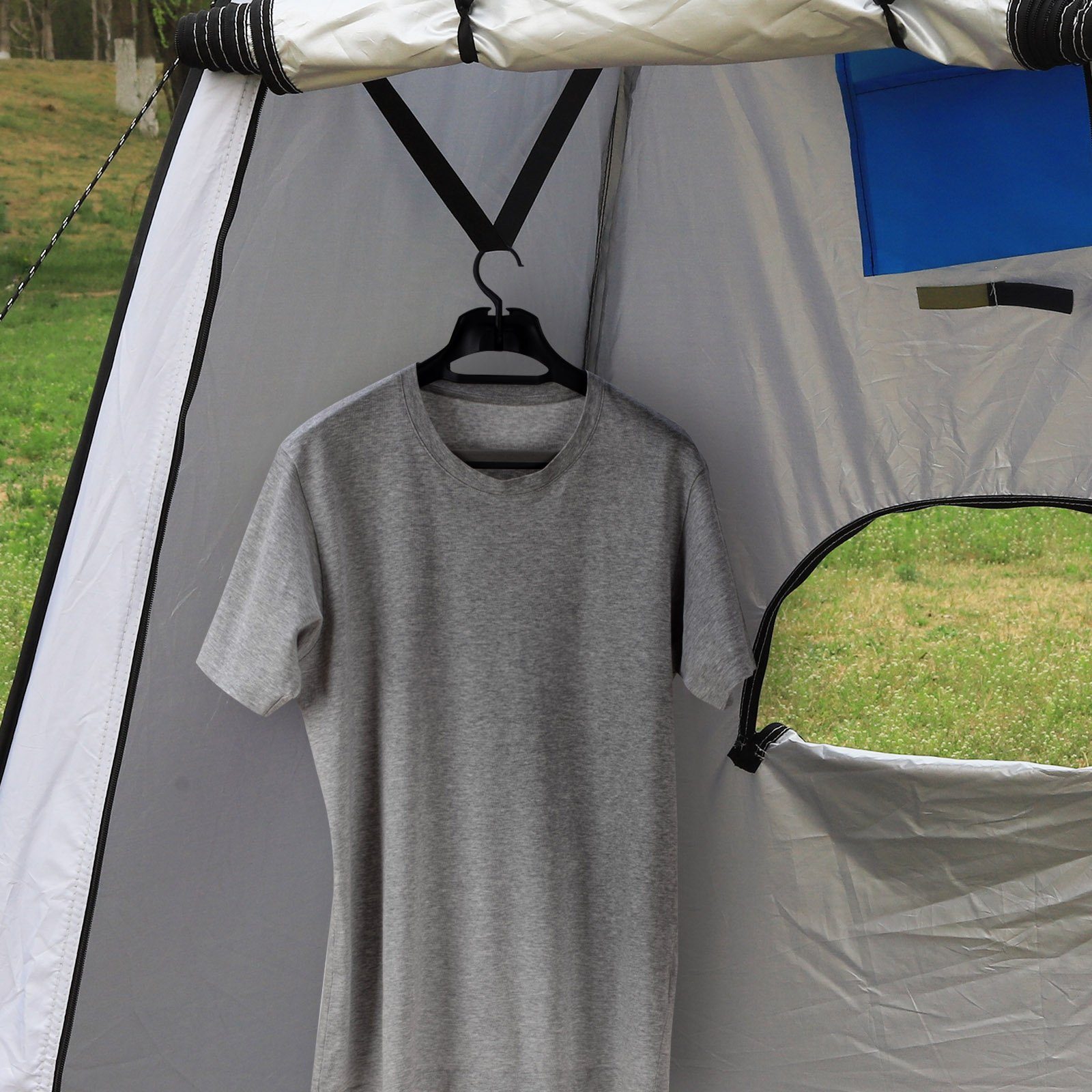 CLIPOP Faltzelt Campingzelt, Personen: 1, 150x150x190cm Duschzelt