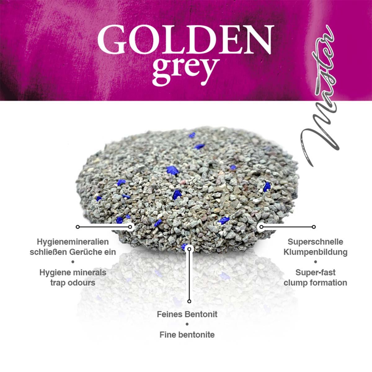 Golden Grey Master Katzenstreu mit Babypuderduft kaufen