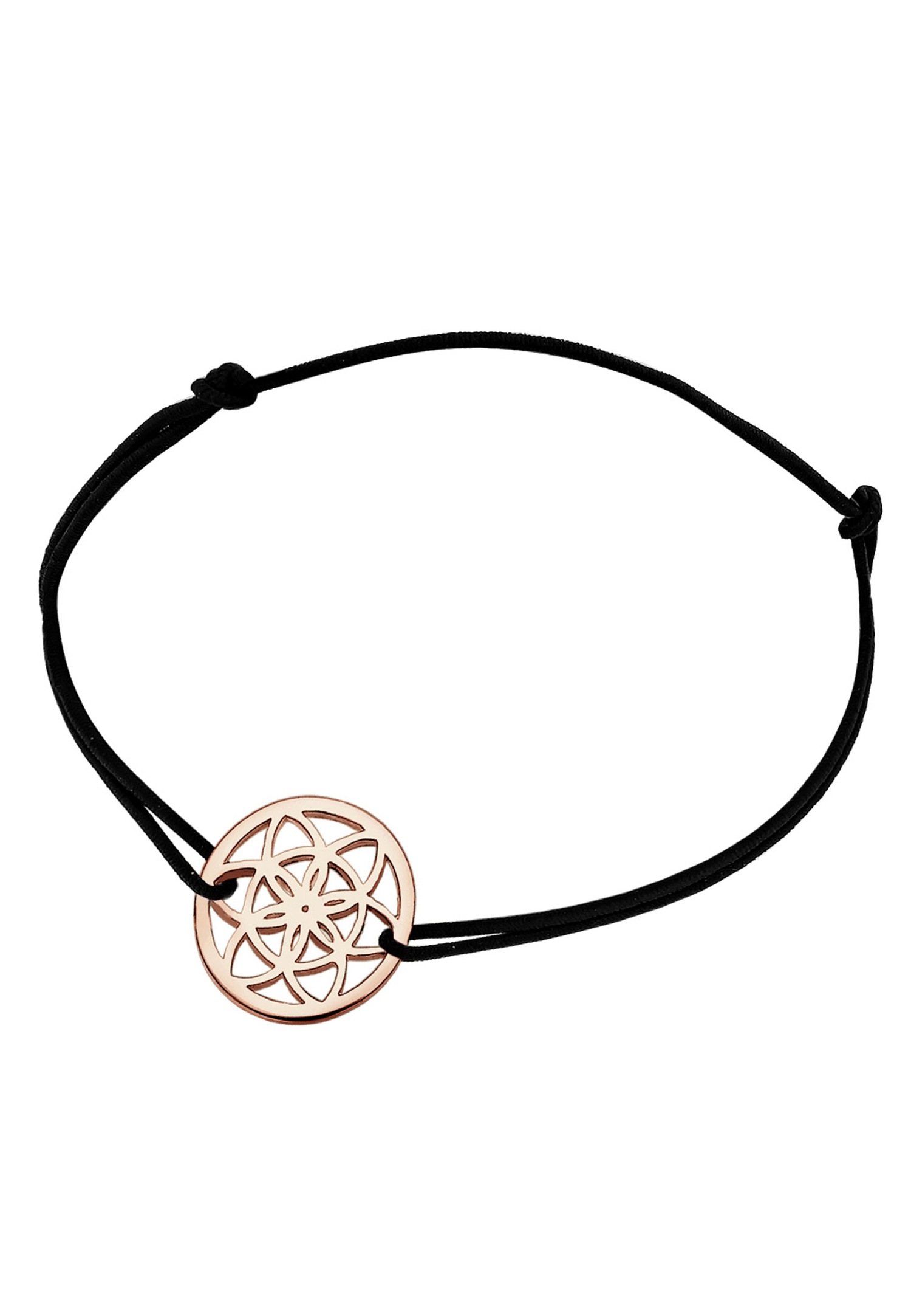 Bracelet Elli « Fleur de Vie » avec ornement floral pour femme, argent sterling (925/1000)