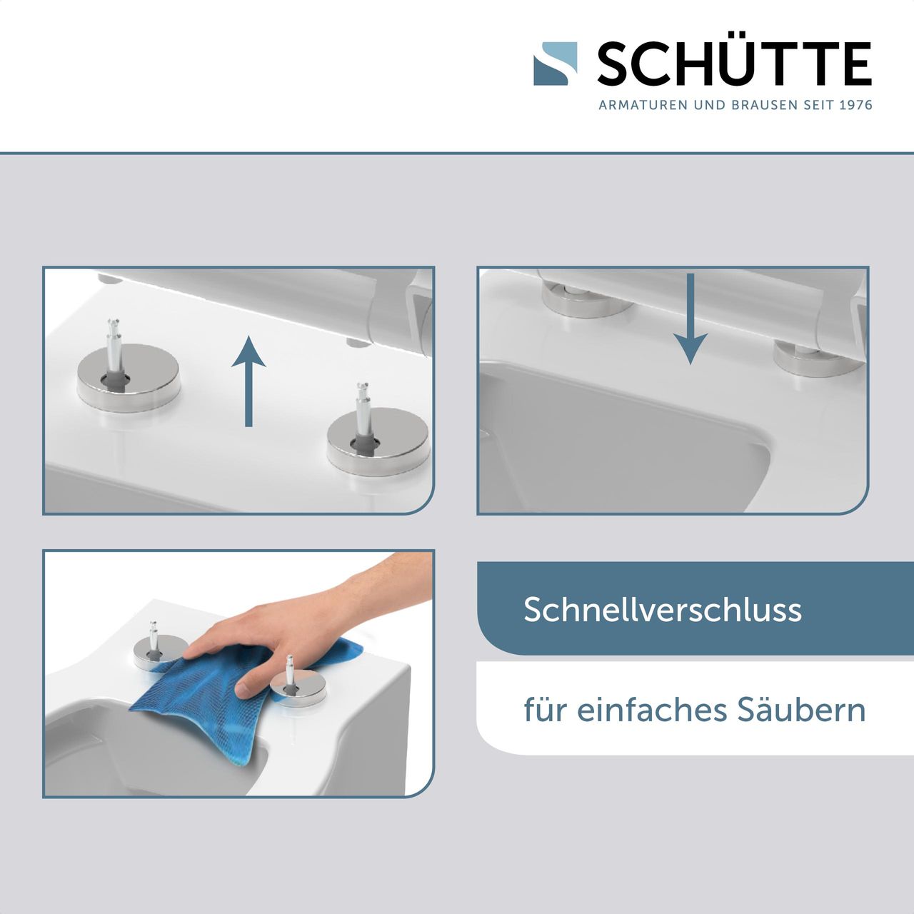 Schütte Duroplast WC Sitz FAMILY WHITE