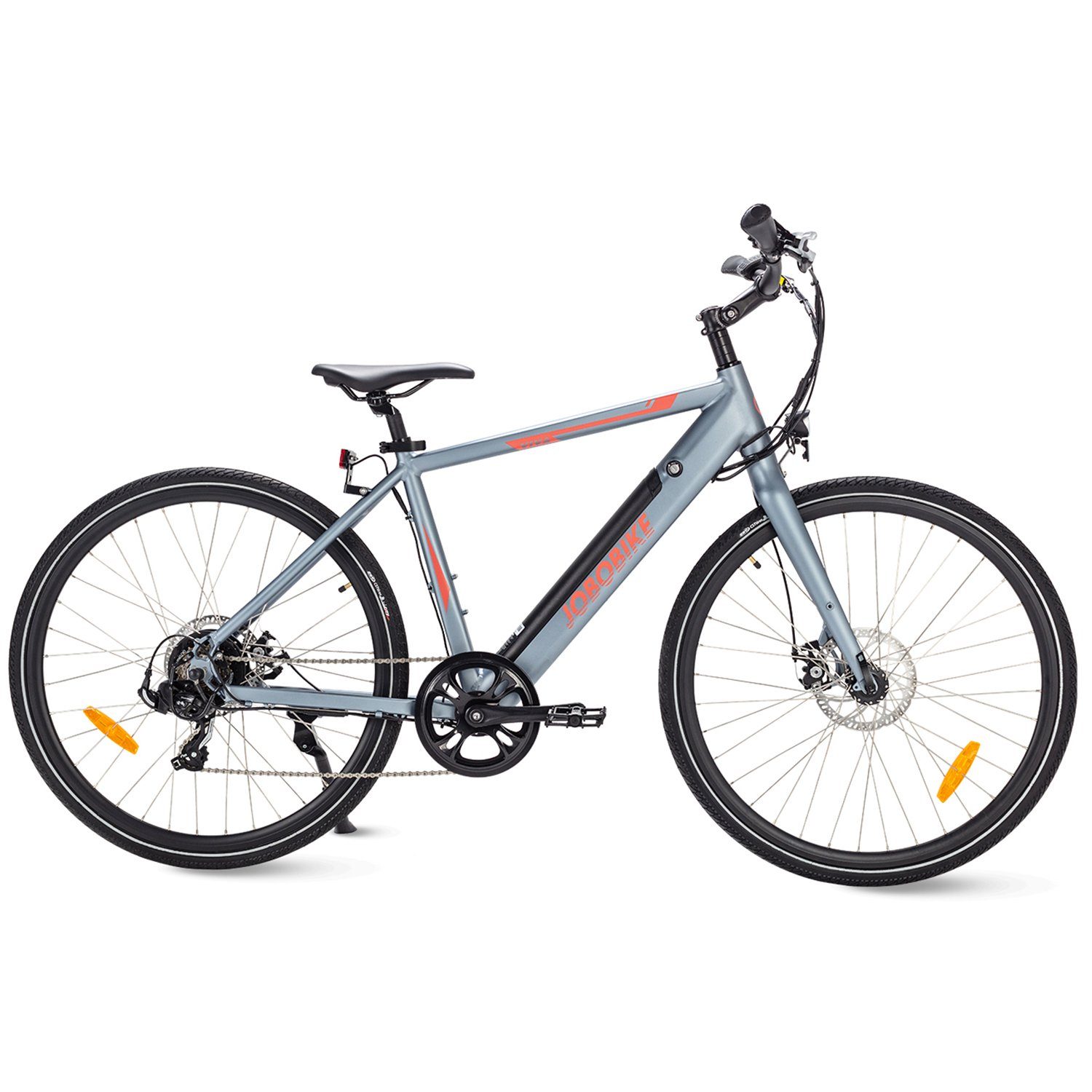 JOBOBIKE E-Bike Viva, 27,5 Zoll Leichte E-Bikes, 7 Gang Shimano, Kettenschaltung, Heckmotor, 375,00 Wh Akku, (Pedelec 25 km/h Damen Herren, mit 36V 14/10,4 Ah LG Akku, großer Kapazität, Abnehmbare), Mechanische Scheibenbremse