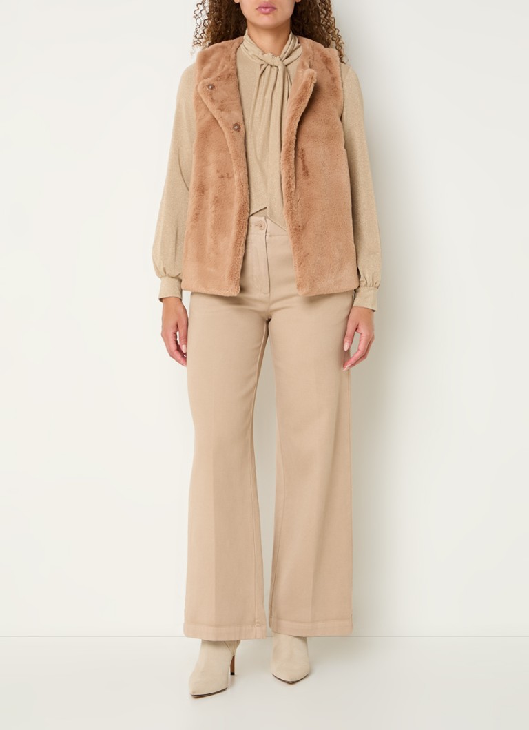 Gilet girocollo in pelliccia sintetica di River Woods