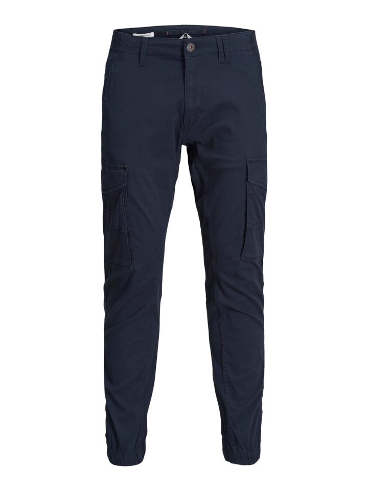 Jack & Jones Cargohose 'Paul Flake' in blau günstig kaufen