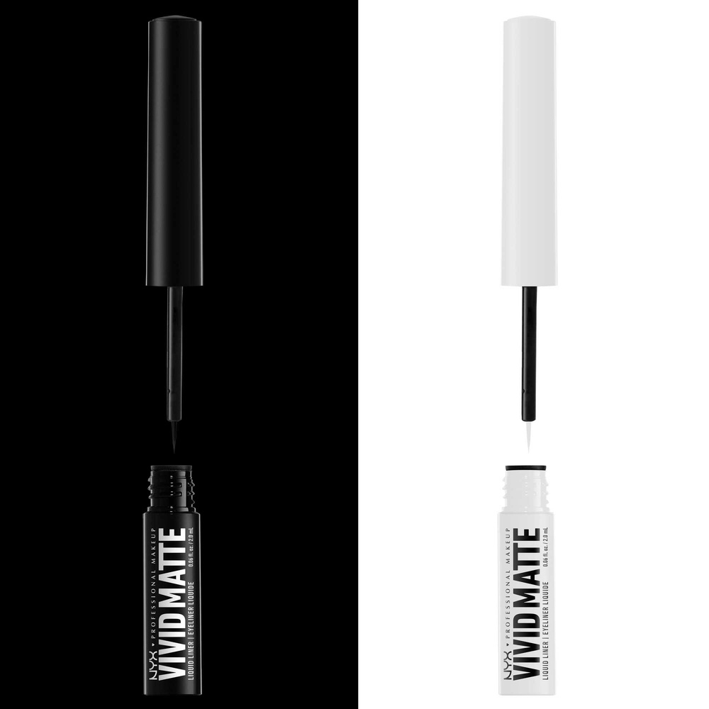 NYX Professional Makeup Eyeliner pinceau Noir Eyeliner liquide mat