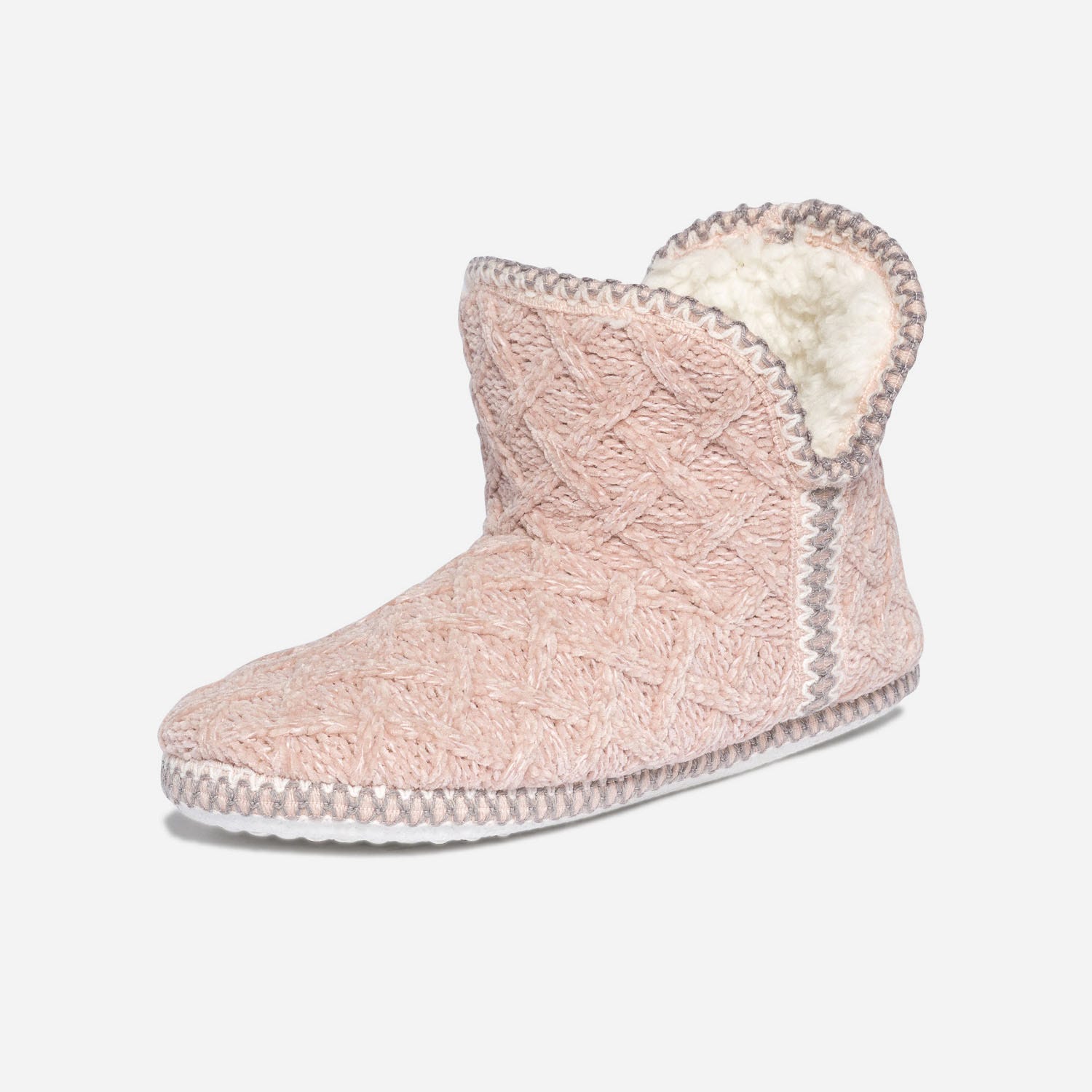 Chausson-boots rose fourré