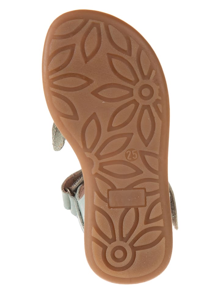 kmins Leder-Sandalen in Türkis günstig kaufen