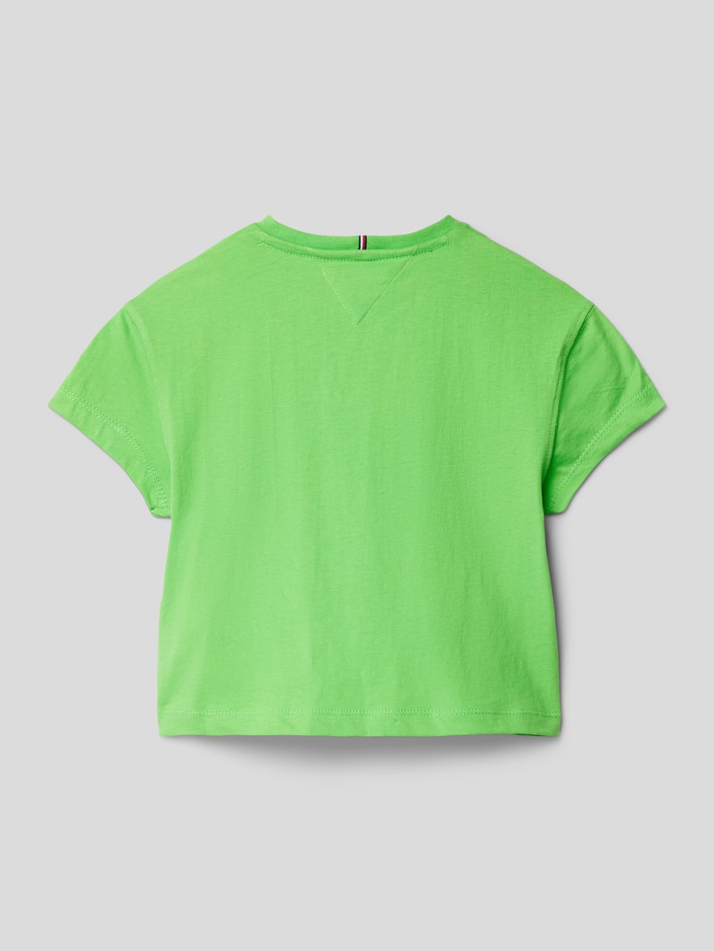 T-Shirt mit Label-Print Modell 'TIMELESS TOMMY' in hellgrün
