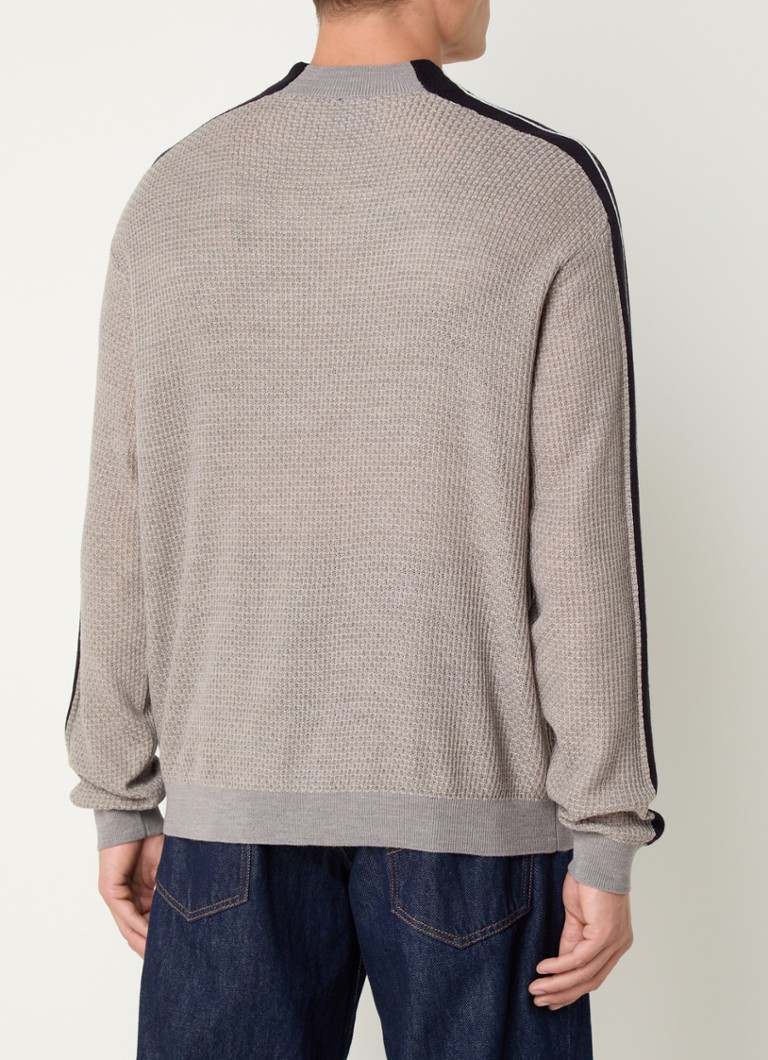 Armani Exchange pulover z debelim pletenjem iz mešanice volne