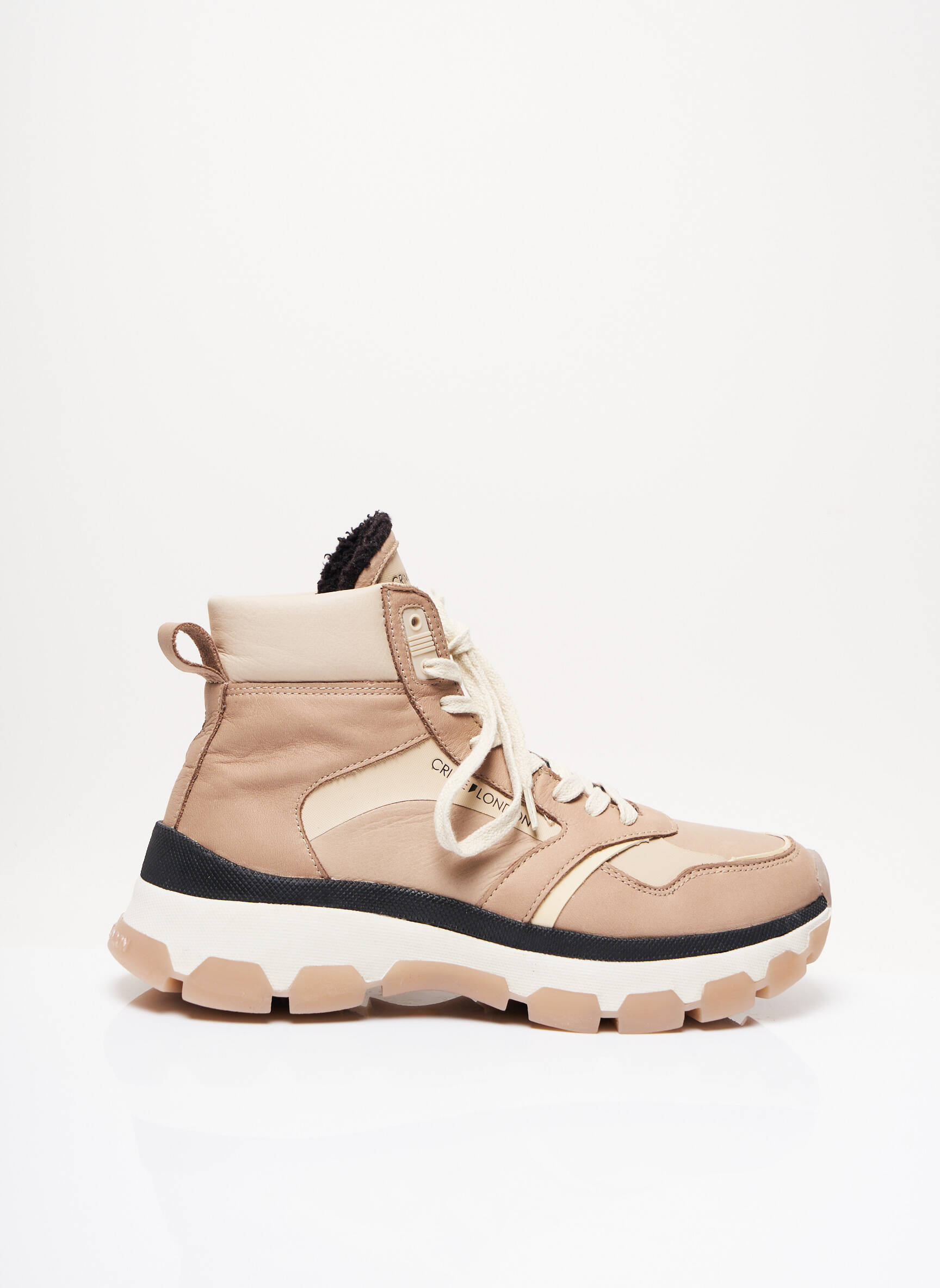 Crime London Baskets Femme couleur beige