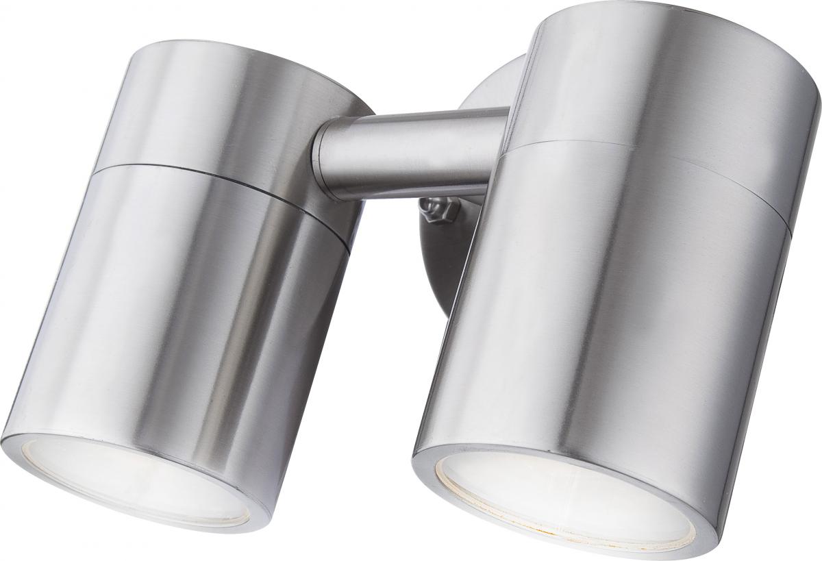 Globo Lighting - STYLE - Außenleuchte Edelstahl, 2x GU10 LED