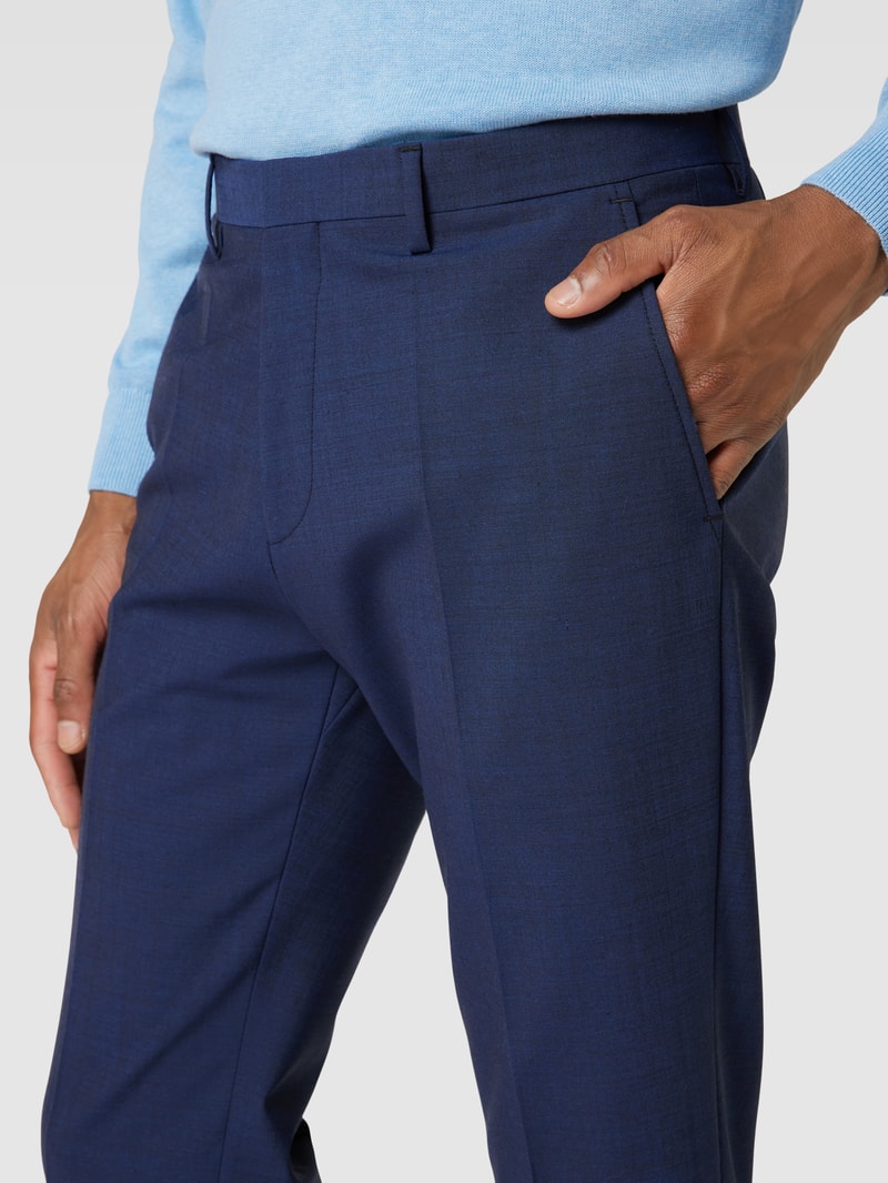 Slim Fit Anzug mit 2-Knopf-Sakko in marineblau