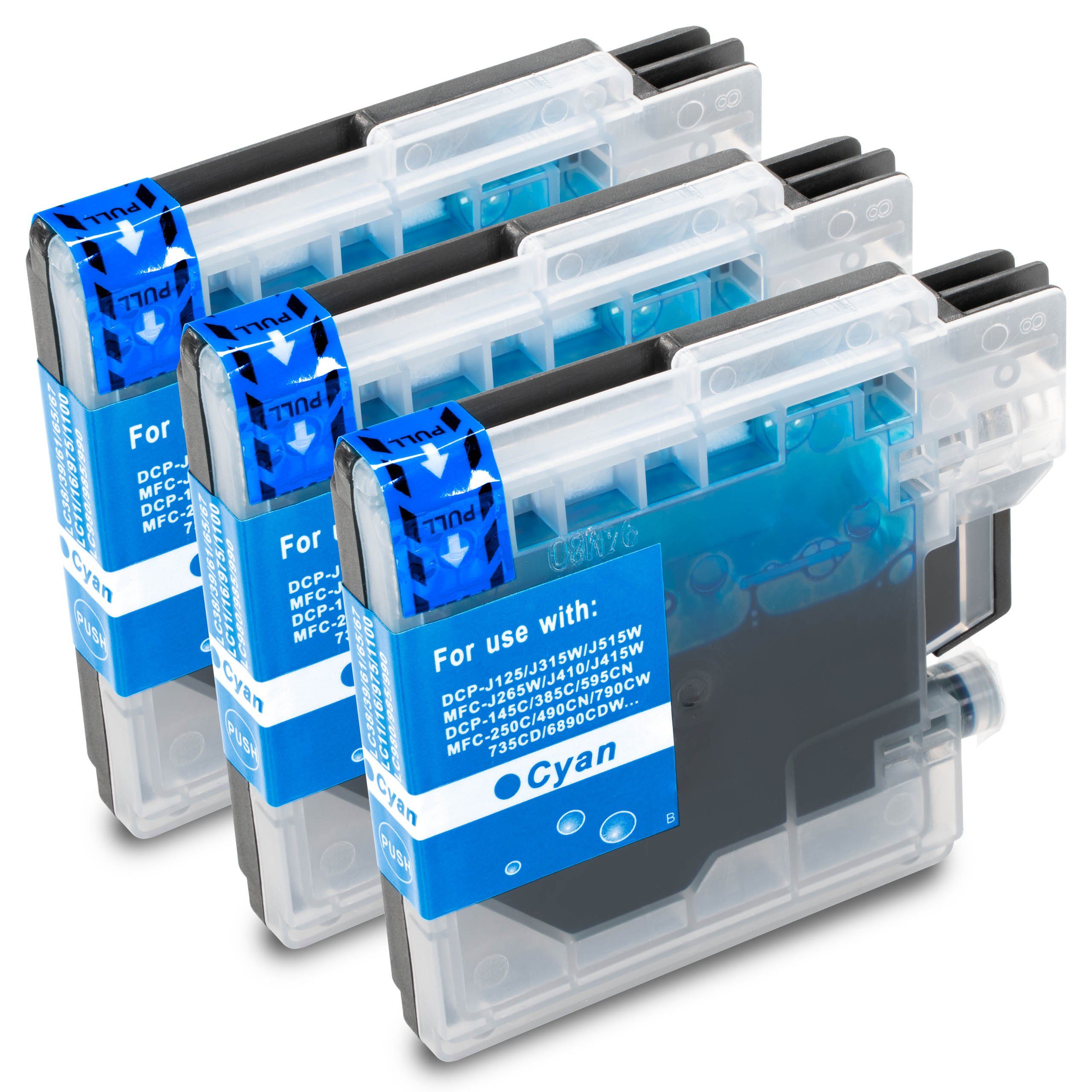 ESMOnline Inkrid Brother LC-980 / LC-985 / LC-1100 (Sonne / Erde / Saturn) Tintenpatrone