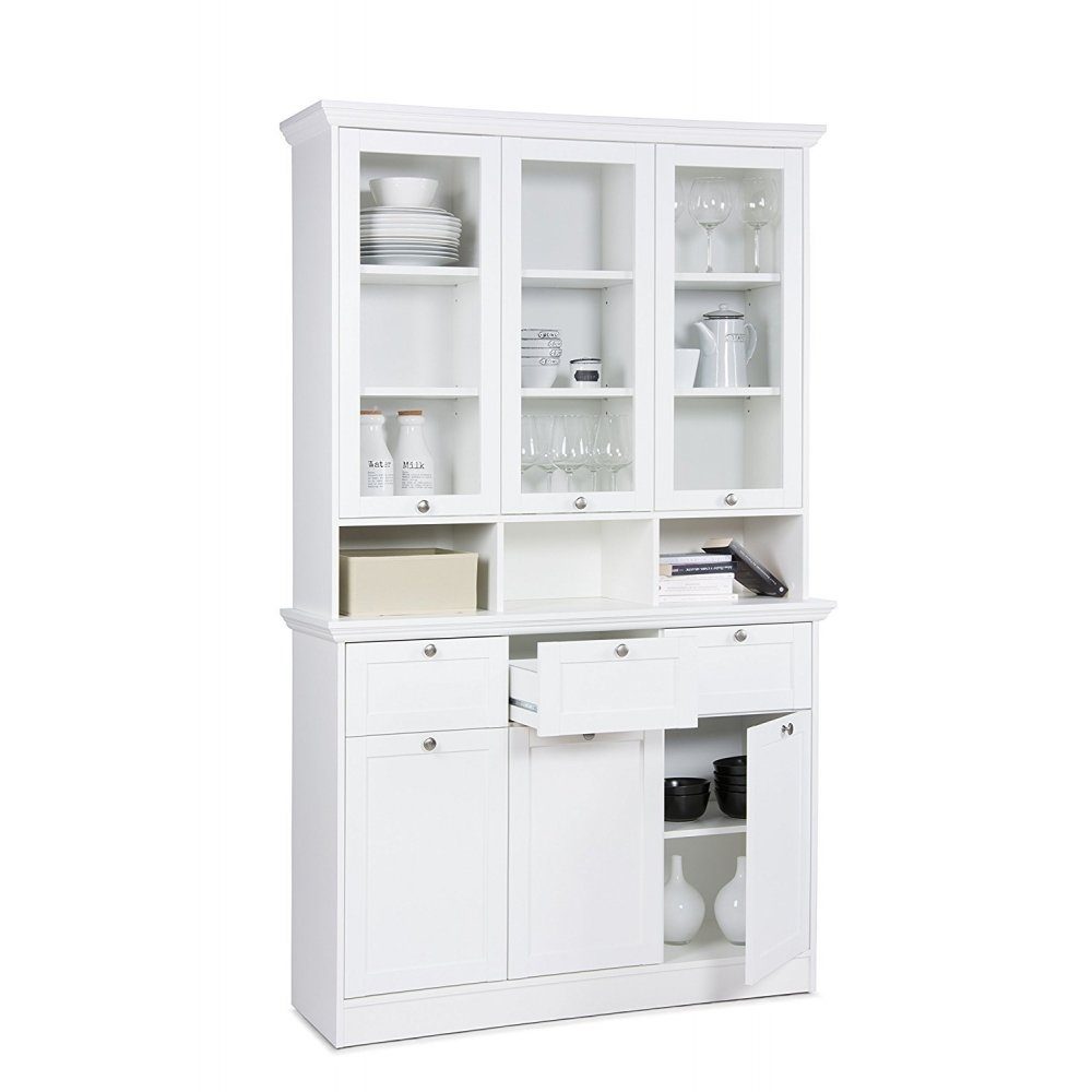 Finori Küchenbuffet 001791 Landwood 50 Buffet Küchenschrank Küchenkommode Stauraum Küche weiss ca. 120 cm