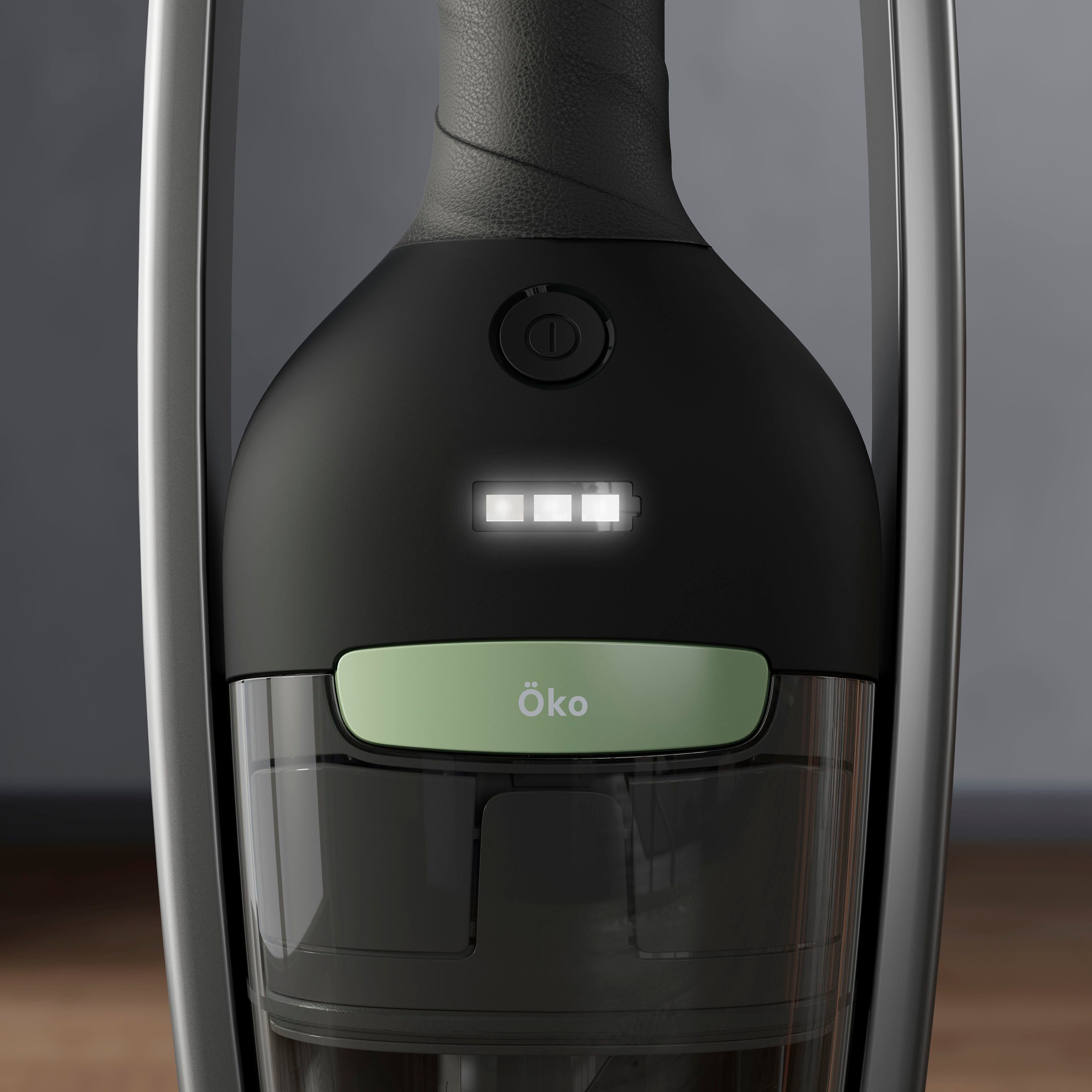 AEG Akku-Hand-und Stielstaubsauger CLEAN ÖKO 6000 (AS62B25ÖKO), beutellos, 2in1, leise 79dB(A), 47 % Recyclingmaterial, bis zu 55 Min. Laufzeit