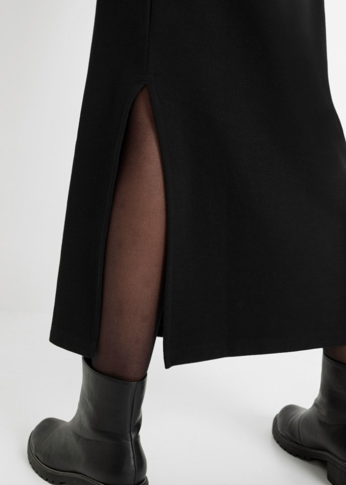 Midikleid mit Schlitz und Cut-Outs