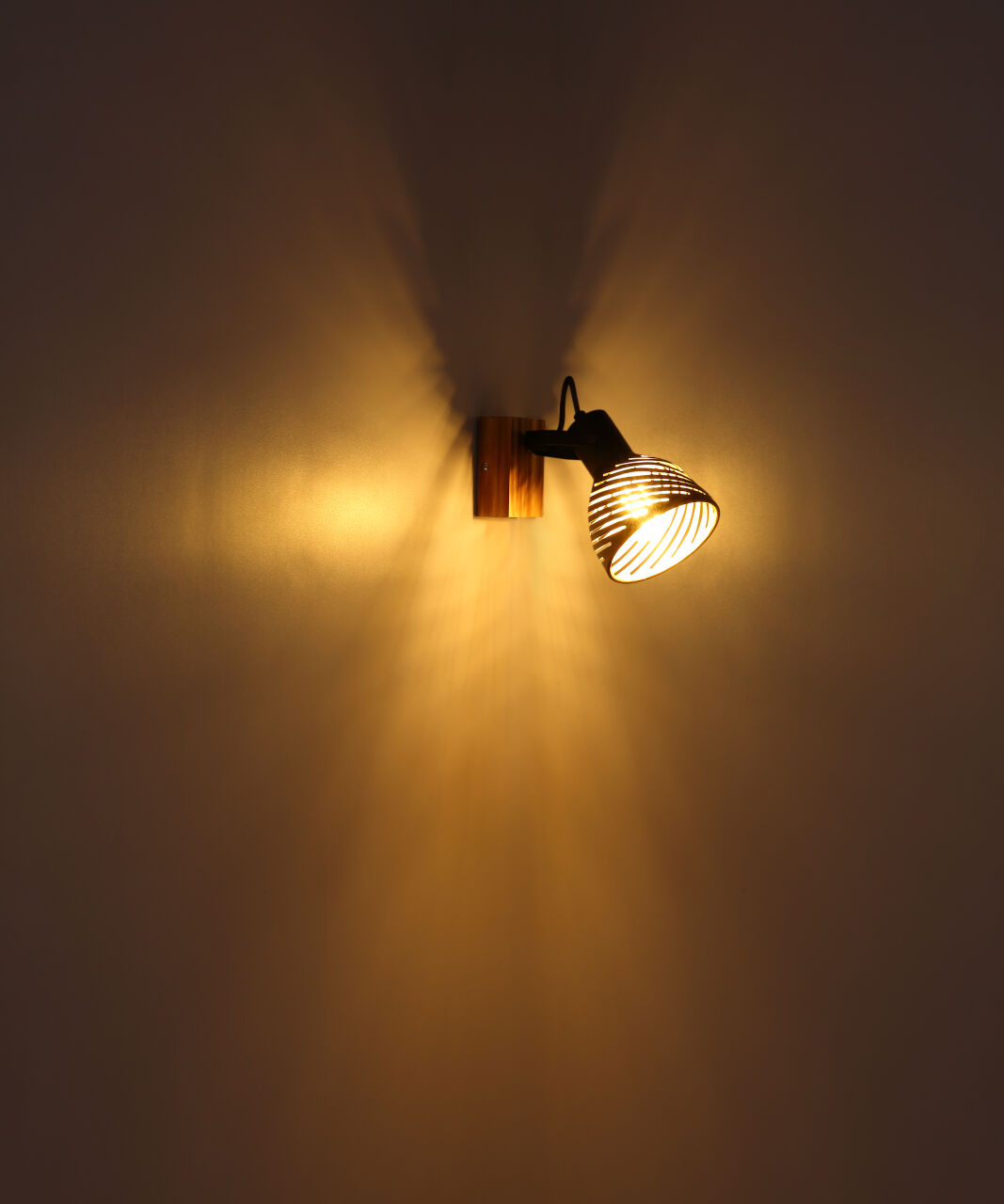 Globo Lighting - LENNA - Strahler Holz dunkelbraun, 4x E27