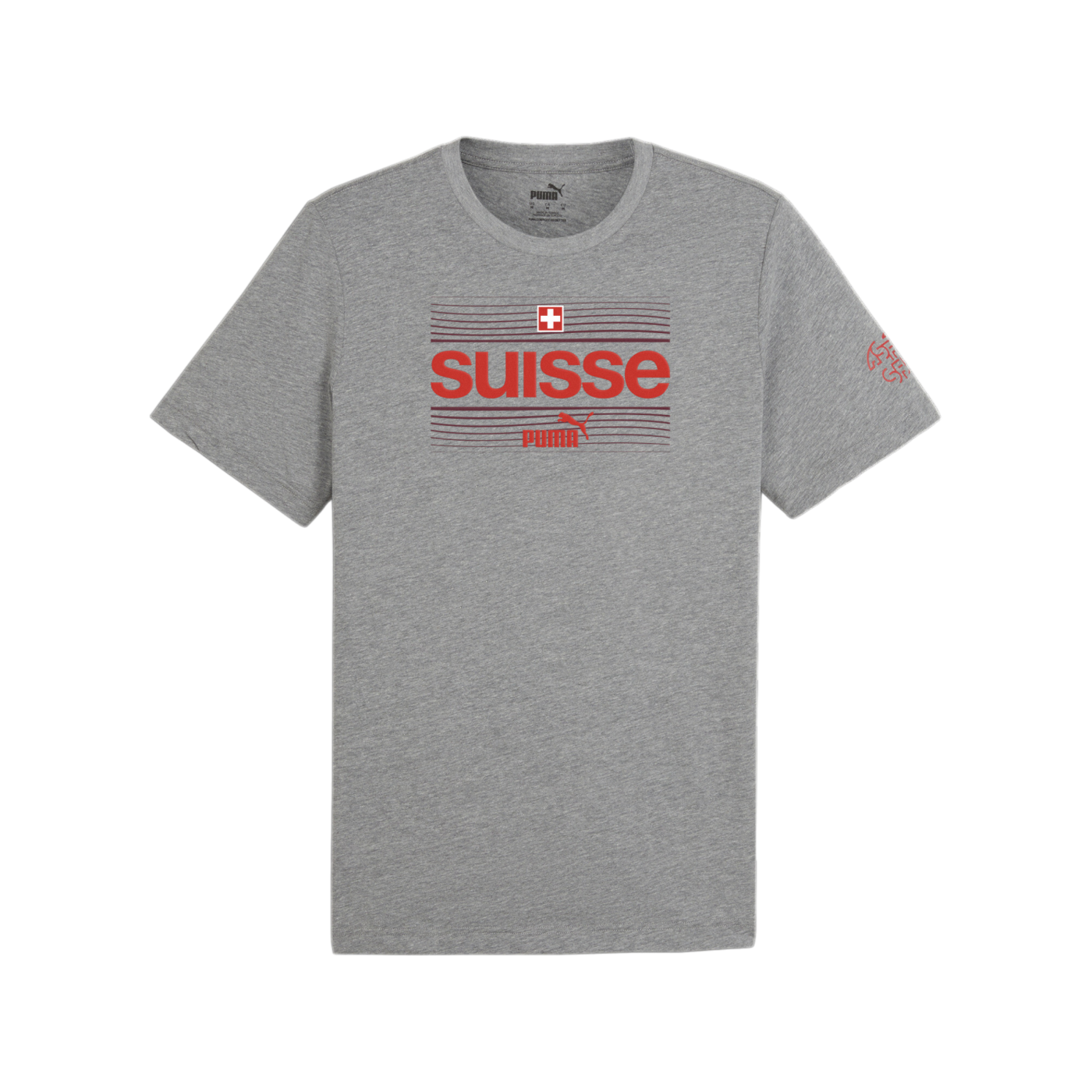 PUMA Schweiz Ftbl Icons T-Shirt EM 2024 Grau F16