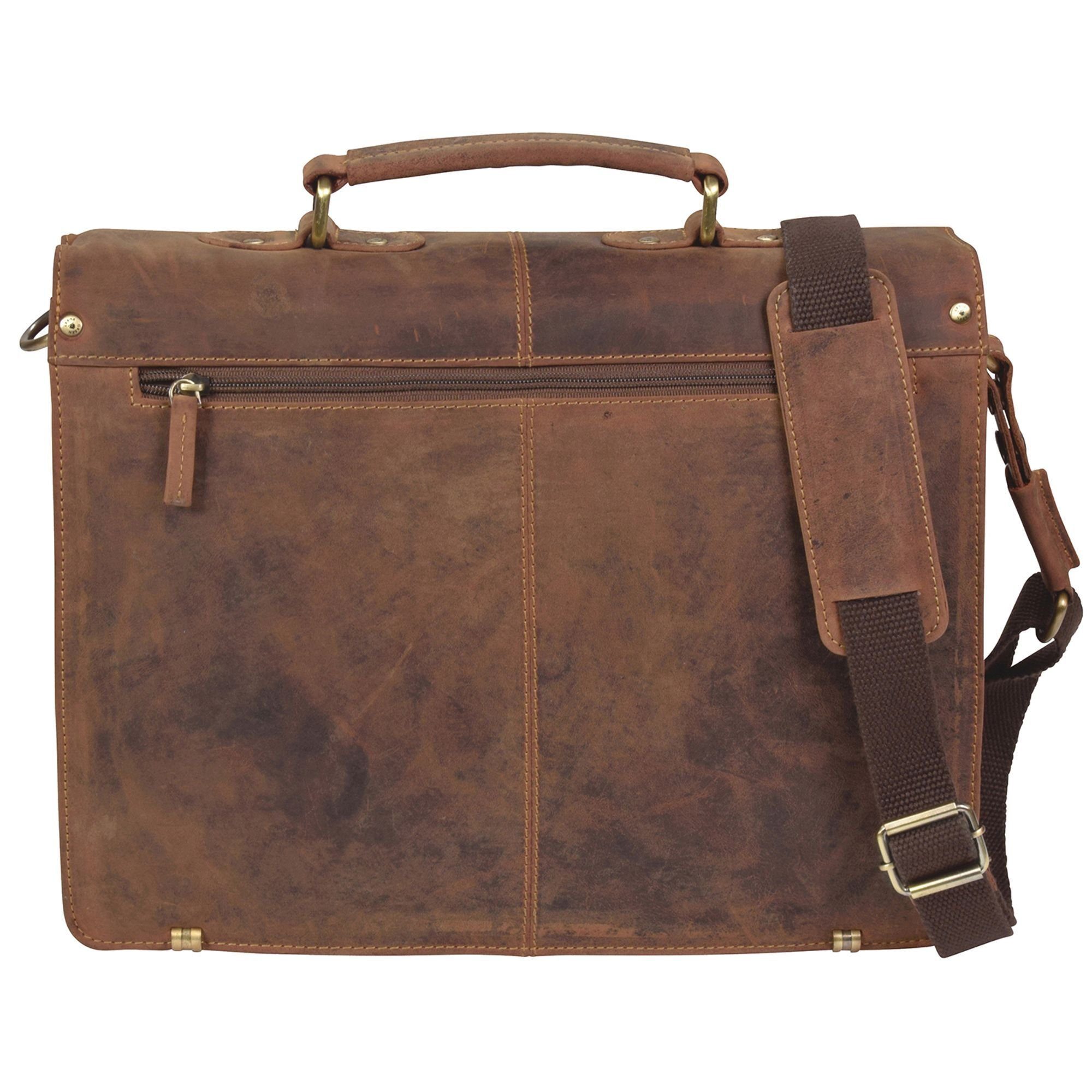 Greenburry Aktentasche Vintage, Leder