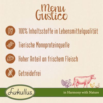 Sparpaket Lukullus Menu Gustico 24 x 400 g