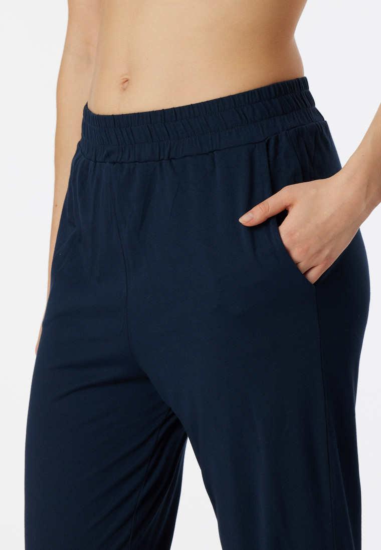 Schlafanzug 7/8-lang Modal Oversized nachtblau - Modern Nightwear