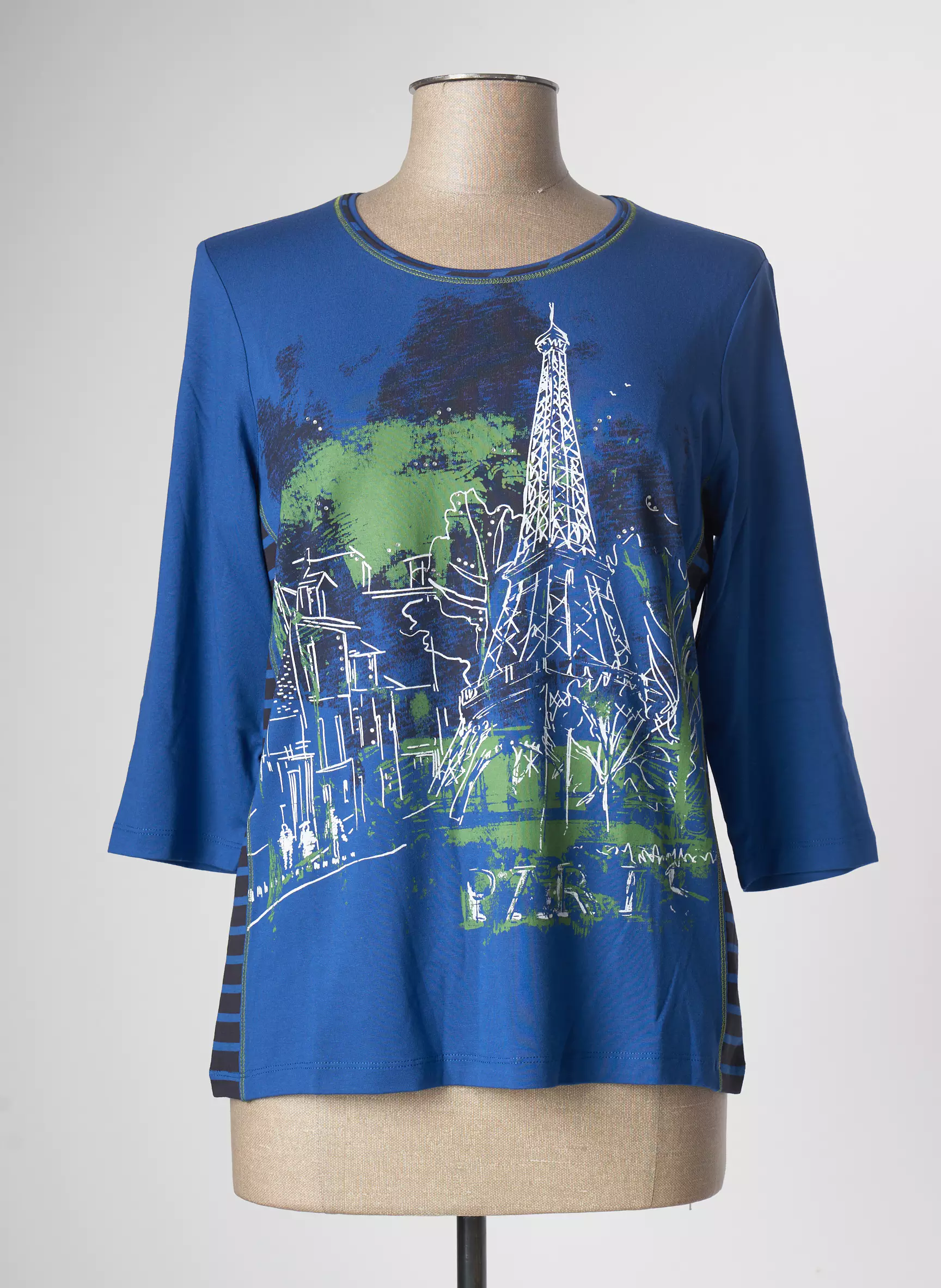 Lebek Tshirts Femme couleur bleu